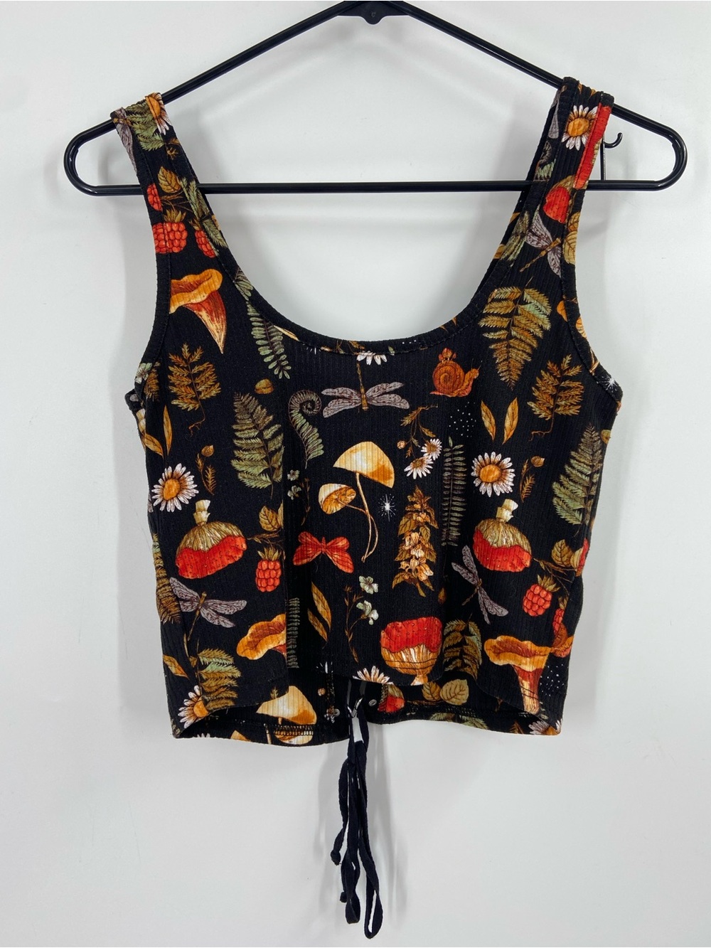 Earthbound Trading Woodland Mushroom Corset Ribbed Tank Large - Picture 6 of 8